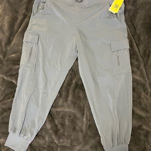 All in Motion Women’s Cargo Joggers Blue Mid Rise